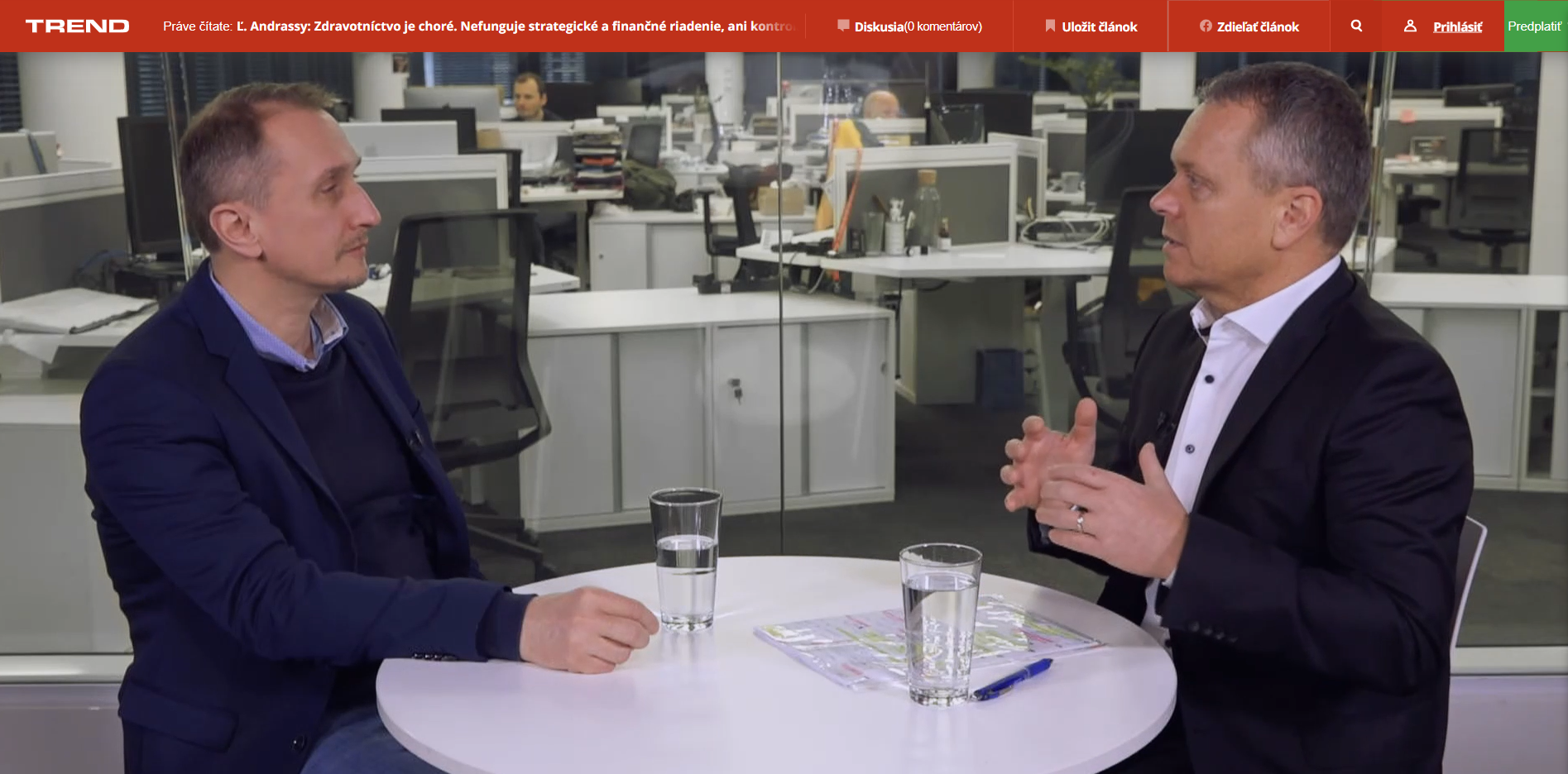 Predseda NKÚ Ľubomír Andrassy v rozhovore pre Trend Video