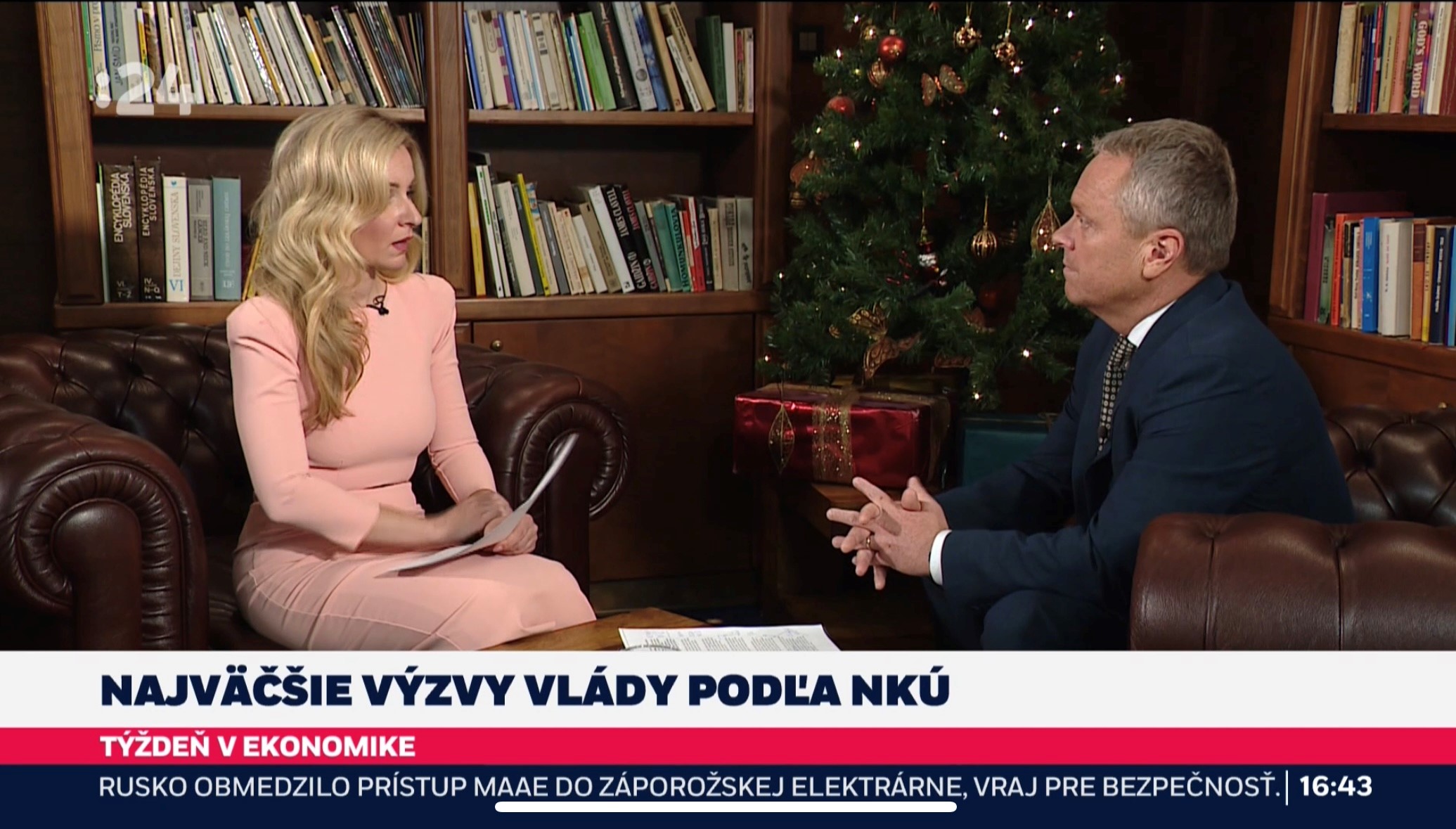 Predseda NKÚ Ľubomír Andrassy v rozhovore pre reláciu Týždeň v ekonomike v RTVS.